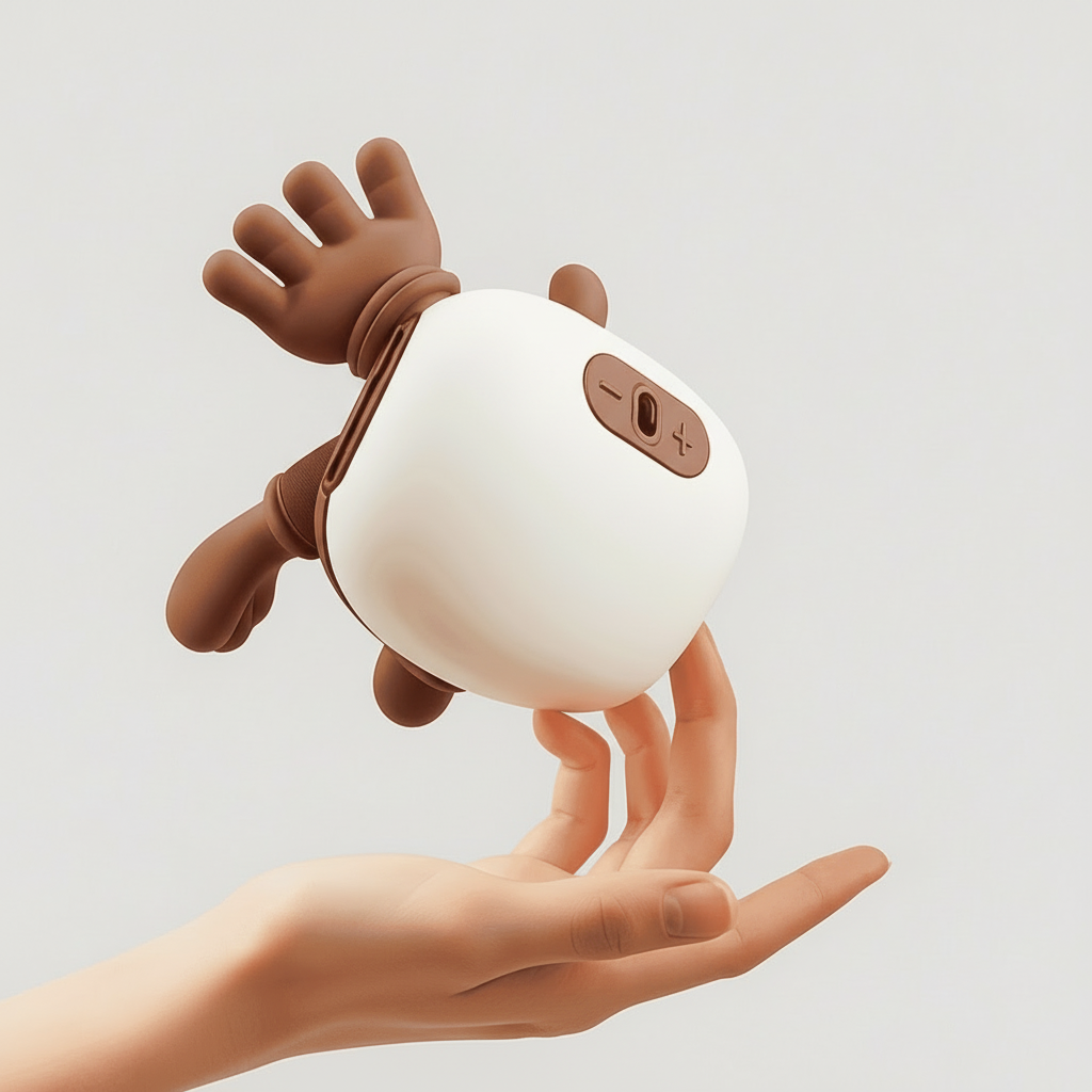 NeckPrime™ White Electric Neck, Shoulder & Back Massager